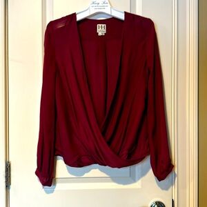 Haute Hippie Silk Blouse sz XS